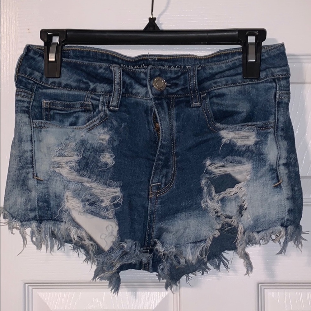 High-waisted shorts